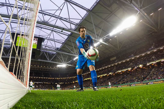 Hammarbys målvakt Johannes Hopf