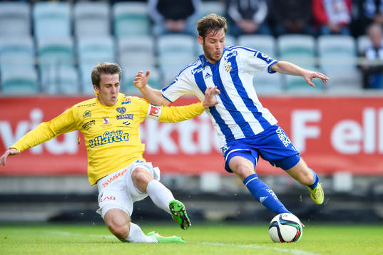 Falkenbergs Adam Eriksson och IFK Göteborgs Emil