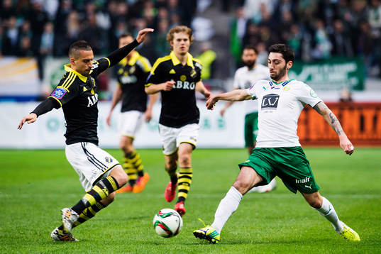 s Panajotis Dimitriadis och Hammarbys Nahir Besara