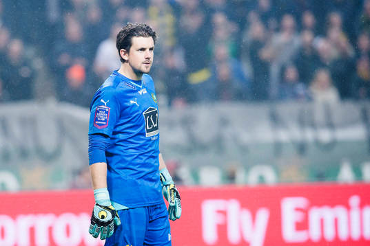 Hammarbys målvakt Johannes Hopf