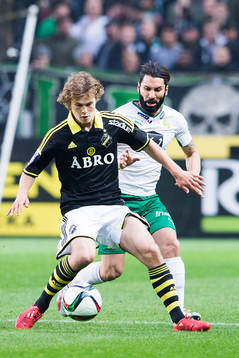 s Sam Lundholm och Hammarbys Stefan Batan