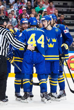 Sveriges Jacob Josefson, Nicklas Danielsson, John Klingberg