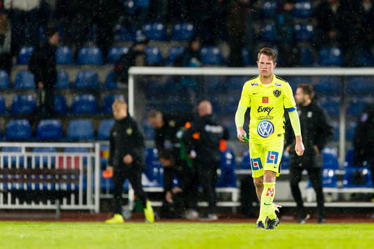 Jönköpings Södras Tommy Thelin deppar