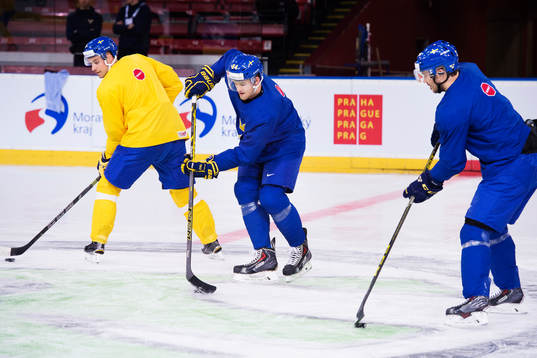 Johan Fransson, Oscar Klefbom och Jimmie Ericsson på