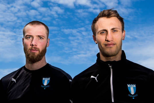 Malmö FFs Jo Inge Berget och Magnus Wolff Eikrem