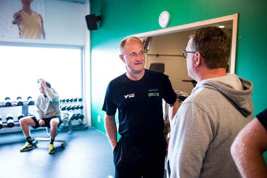 Rögles tränare tränare Anders Eldebrink och Magnus Bogren