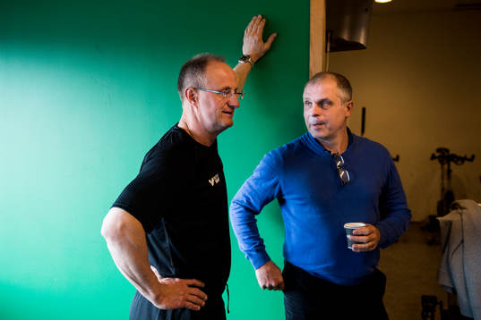 Rögles tränare tränare Anders Eldebrink och sportchef