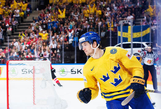 Sveriges Filip Forsberg jublar
