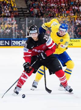 Kanadas Claude Giroux och Sveriges Loui Eriksson