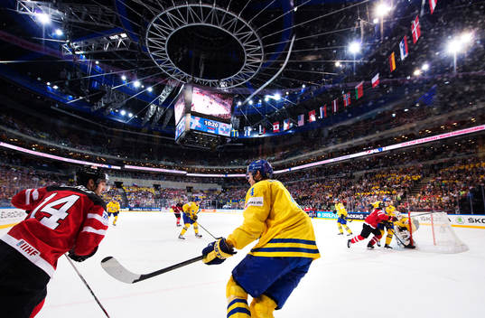 Kanadas Jordan Eberle och Sveriges Staffan Kronwall