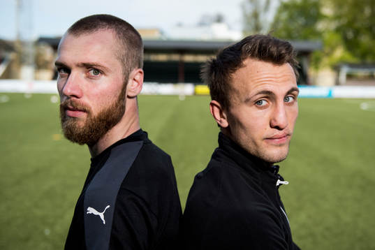 Malmö FFs Jo Inge Berget och Magnus Wolff Eikrem