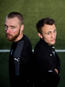 Malmö FFs Jo Inge Berget och Magnus Wolff Eikrem