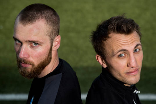 Malmö FFs Jo Inge Berget och Magnus Wolff Eikrem