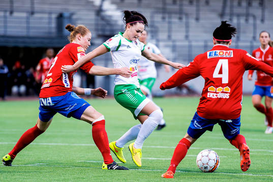 Örebros Sara Nordin, Hammarbys Emma Jansson och Örebros