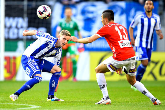 IFK Göteborgs Sören Rieks och Kalmars Emin Nouri