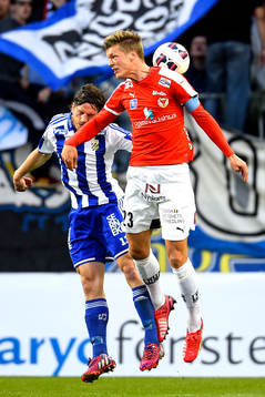 IFK Göteborgs Gustav Svensson och Kalmars Viktor Elm