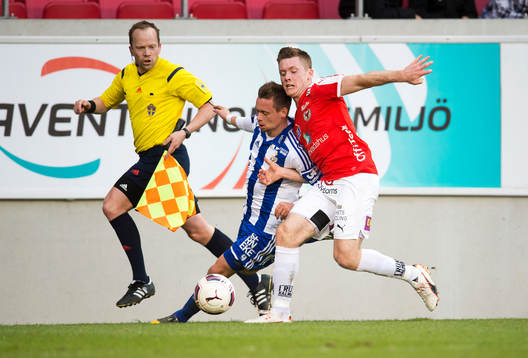 IFK Göteborgs Jakob Ankersen och Kalmars Victor Agardius