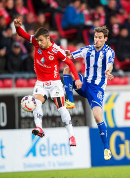 Kalmars Filip Sachpekidis  och IFK Göteborgs IFK