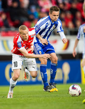 IFK Göteborgs Jakob Ankersen och Kalmars Tobias Eriksson