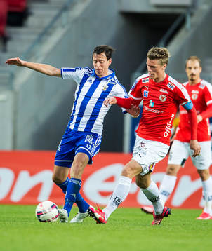IFK Göteborgs Martin Smedberg Dalence och Kalmars Viktor