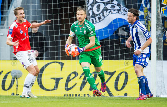 IFK Göteborgs målvakt John Alvbåge och IFK Göteborgs