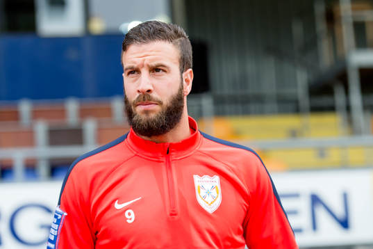 Assyriskas Andreas Haddad  fotbollsmatchen i Superettan