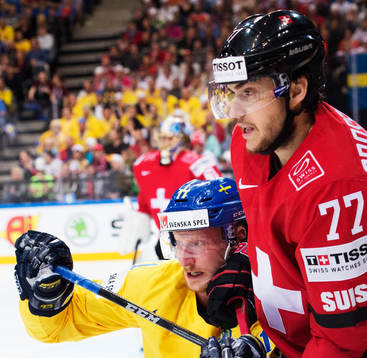 Sveriges Simon Hjalmarsson och Schweiz Robin Grossmann