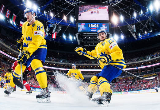 Sveriges Oscar Klefbom och Oliver Ekman Larsson