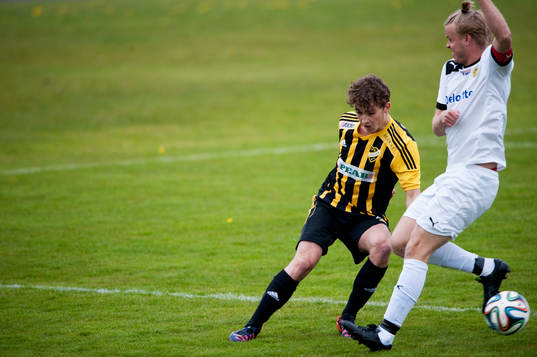 IFK Hässleholms Anton Pramberg i matchen i division 2