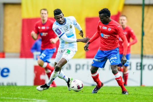 Gefles Dioh Williams och Helsingborgs Lalawélé Atakora