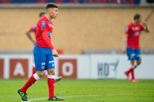 Helsingborgs Jordan Larsson deppar
