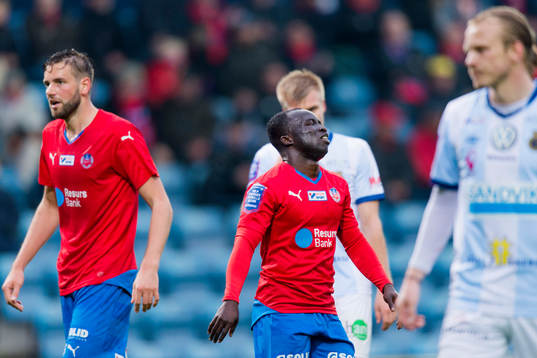 Helsingborgs Emmanuel Boateng deppar