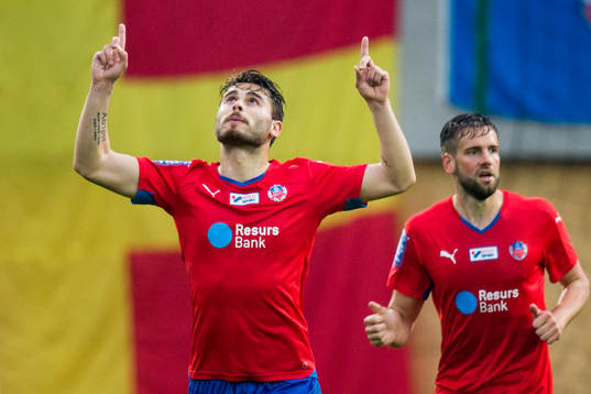 Helsingborgs Astrit Ajdarevic jublar