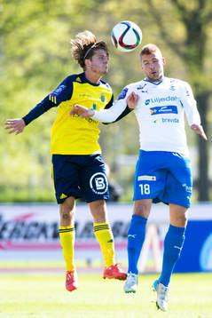 Ängelholms Johan Eiswohld och Värnamos Joel Löw i