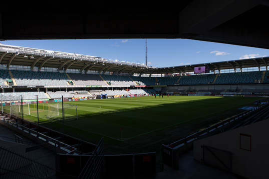 Vy över Gamla Ullevi innan fotbollsmatchen i Allsvenskan