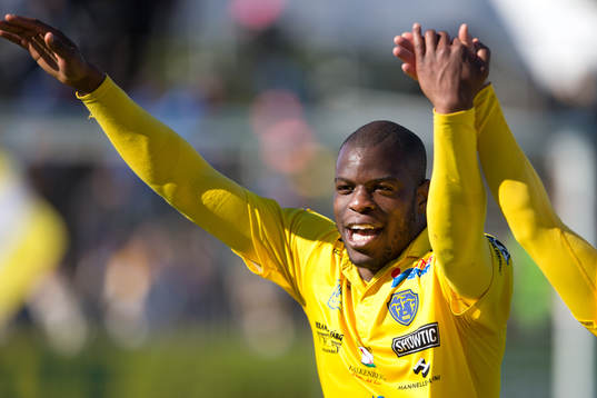 Falkenbergs Hakeem Araba jublar