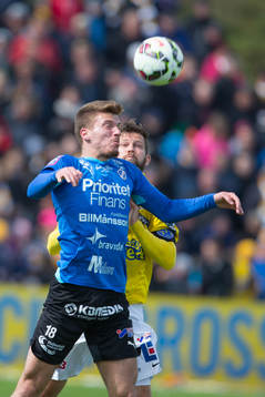 Halmstads Shkodran Maholli och Falkenbergs David Svensson
