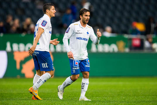 Norrköpings David Boo Wiklander och Christopher Nilsson