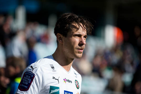 Örebros Nordin Gerzic innan fotbollsmatchen i Allsvenskan