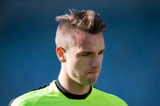 Häckens Jasmin Sudic innan fotbollsmatchen i Allsvenskan