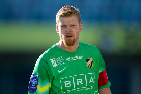 Häckens målvakt Christoffer Källqvist innan