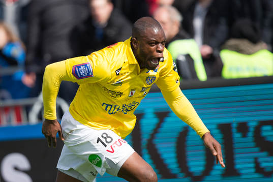 Falkenbergs Hakeem Araba jublar