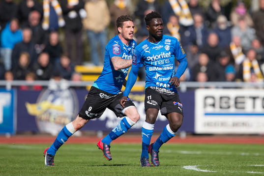 Halmstads James Keene och Halmstads King Osei Gyan