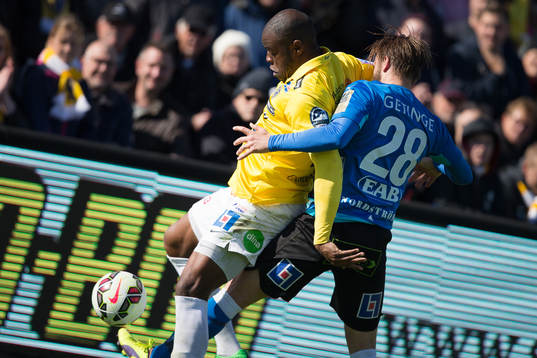 Falkenbergs Hakeem Araba och Halmstads Jesper Westerberg