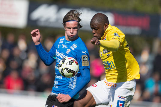 under fotbollsmatchen i Allsvenskan mellan Falkenbergs FF
