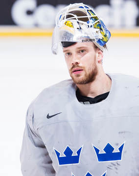 Målvakt Anders Nilsson på Sveriges ishockeylandslags