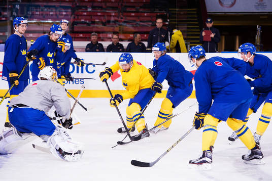 Joel Lundqvist och John Klingberg på Sveriges