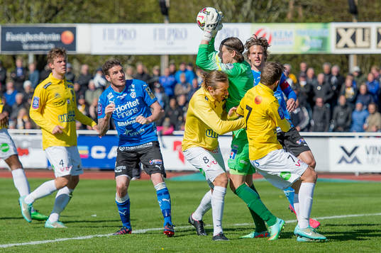 Falkenbergs målvakt Otto Martler
