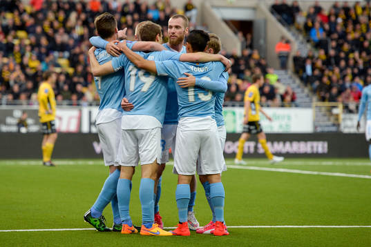 Malmö FFs Magnus Wolff Eikrem jublar