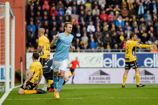 Malmö FFs Magnus Wolff Eikrem jublar
